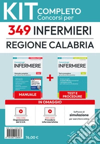 Kit completo del Concorso per 349 Infermieri Regione Calabria. Manuale, test, video-lezioni, video-corso, software libro