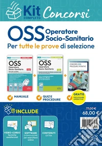 Kit completo concorsi OSS operatore socio-sanitari. Con contenuti extra. Con guida tascabile. Con software di simulazione. Con video-corso