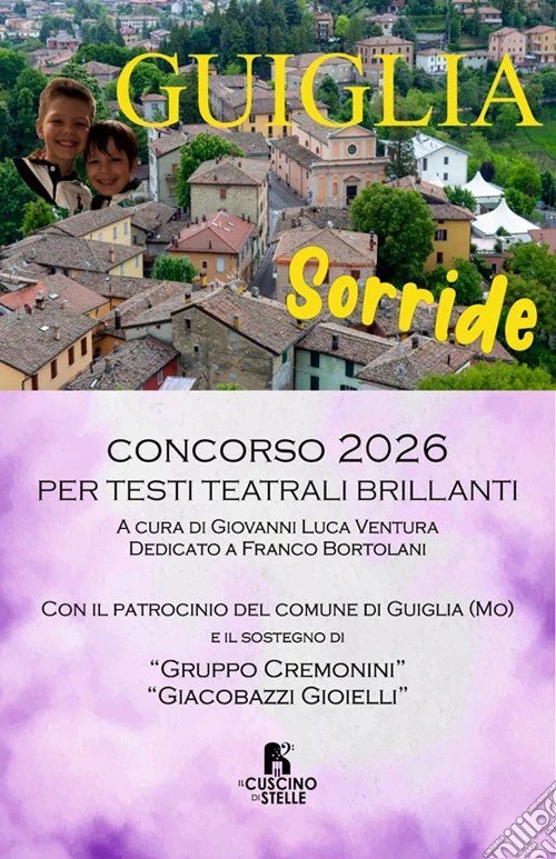 Guiglia sorride. Concorso 2026 per testi teatrali brillanti