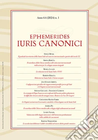 Ephemerides Iuris canonici (2024). Vol. 1