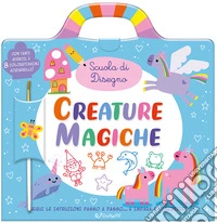 Creature magiche. Scuola di disegno. Ediz. a colori. Ediz. a spirale. Con 8 acquerelli. Con pennello. Con stencil libro