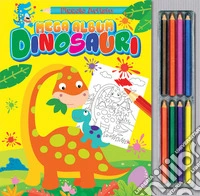Mega album dinosauri. Ediz. illustrata. Con matite libro