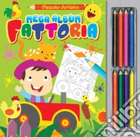 Mega album fattoria. Ediz. illustrata. Con matite libro