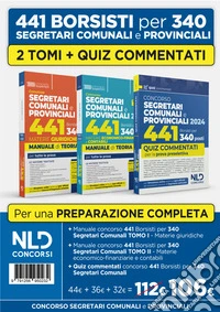 Kit concorso per 441 borsisti per 340 posti da segretari comunali e provinciali: Materie giuridiche + Materie economiche + Quiz commentati. Nuova ediz. libro