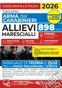 Concorso allievi Marescialli Arma dei Carabinieri. Manuale di teoria e quiz per la prova preliminare e scritta 2026. Con simulatore online libro
