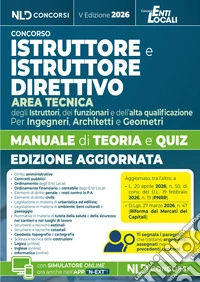Istruttore e Istruttore Direttivo area tecnica. Manuale di teoria e quiz 2026 per concorsi negli Enti Locali. Nuova ediz. Con software di simulazione libro
