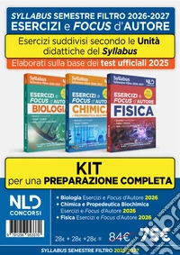 Kit Syllabus semestre filtro test Medicina. Esercizi e focus d'autore di Fisica Chimica e Biologia. Nuova ediz. Con software di simulazione libro