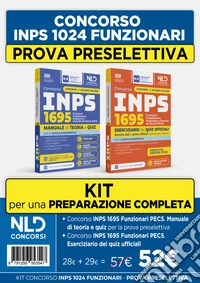 Kit concorso INPS 1695 Funzionari PECS. Manuale di teoria + Eserciziario per la prova preselettiva 2026 libro