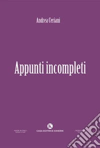 Appunti incompleti libro