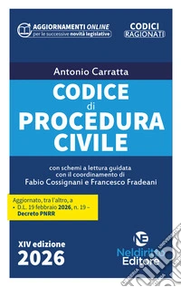 Codice di procedura civile ragionato 2026 libro