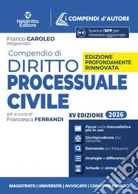 Compendio di procedura civile 2026 libro