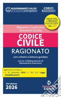 Codice civile ragionato 2026 libro