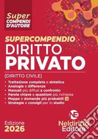 Supercompendio di diritto privato (civile) 2026 libro