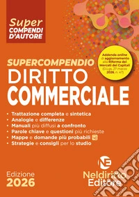 Supercompendio di diritto commerciale 2026. Nuova ediz. libro