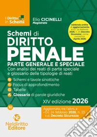 Schemi di Diritto Penale 2026. Parte generale e speciale libro
