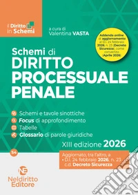 Schemi di procedura penale 2026. Nuova ediz. libro