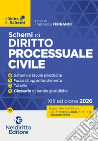 Schemi di procedura civile 2026 libro