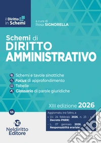 Schemi di diritto amministrativo 2026 libro