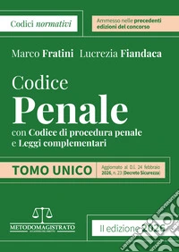 Codice normativo di diritto penale 2026 per il concorso in Magistratura. Nuova ediz. libro