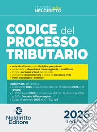 Codice del processo tributario plus 2026
