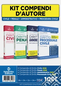 Kit Compendi d'autore 2026: Civile + Penale + Amministrativo + Procedura civile libro