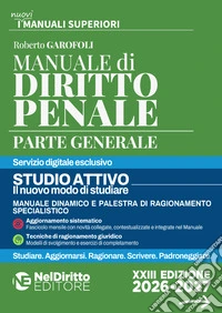 Manuale superiore di diritto penale 2026-2027. Parte generale libro