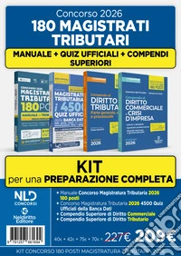 Kit concorso 180 Magistrati Tributari. Manuale di teoria per la prova preselettiva + 4500 quiz ufficiali della banca dati + Compendio superiore di diritto Tributario + Compendio superiore di diritto Commerciale e della crisi d'Impresa. Con software  libro