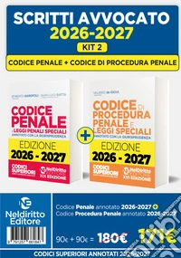 Kit 2 Codice Penale + Codice di procedura penale annotati per l'esame di avvocato