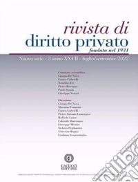 Rivista di diritto privato (2022). Vol. 3: Luglio-Settembre libro