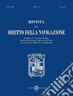 Rivista del diritto della navigazione (2022). Vol. 1 libro