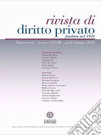 Rivista di diritto privato (2023). Vol. 2