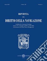 Rivista del diritto della navigazione (2023). Vol. 1 libro