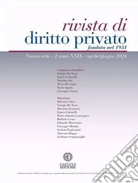 Rivista di diritto privato (2024). Vol. 2 libro