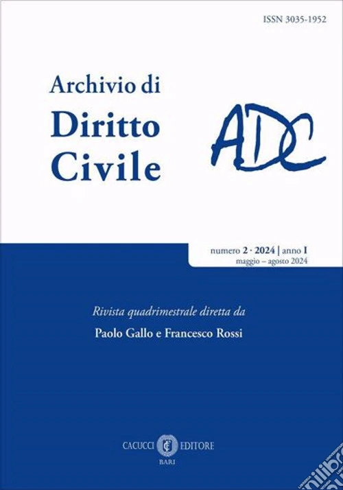 Archivio di diritto civile (2024). Vol. 2