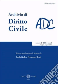 Archivio di diritto civile (2024). Vol. 2 libro