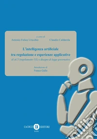 L'intelligenza artificiale tra regolazione e esperienze applicative. AI ACT (regolamento UE) e disegno di legge governativo libro