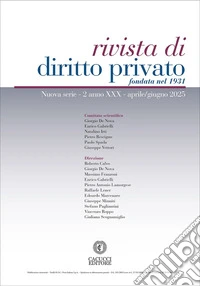 Rivista di diritto privato (2025). Vol. 2: Aprile/giugno libro