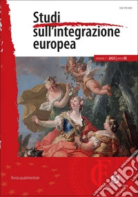 Studi sull'integrazione europea (2025). Vol. 1 libro