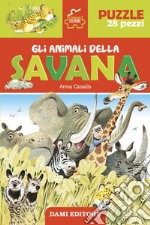 Gli animali della savana. Storie da costruire. Ediz. illustrata. Con puzzle 28 pezzi libro