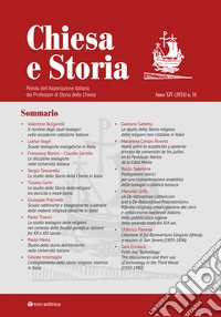 Chiesa e storia. Rivista dell'Associazione Italiana dei Professori di Storia della Chiesa. Vol. 14 libro