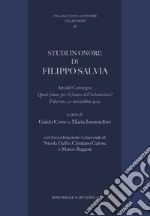 Studi in onore di Filippo Salvia. Atti de Convegno «Quale piano per il futuro dell'urbanistica?»' (Palermo, 30 novembre 2021) libro