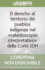 Il derecho al territorio dei pueblos indígenas nel «caleidoscopio interpretativo» della Corte IDH libro