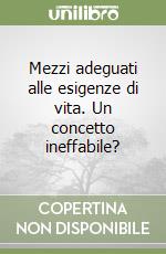 Mezzi adeguati alle esigenze di vita. Un concetto ineffabile? libro