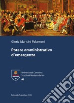 Potere amministrativo d'emergenza libro