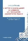 Il potere di coordinamento ed il prefetto nell'ordinamento amministrativo italiano libro