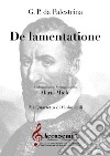 De lamentatione libro di Palestrina Giovanni Pierluigi da