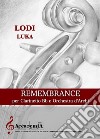 Remembrance per clarinetto Bb e orchestra d'archi libro di Luka Lodi