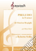 Preludio in D minor per brass band. Partitura libro