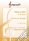 Preludio in D minor per brass band. Partitura libro