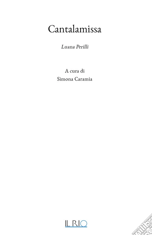 Cantalamissa. Luana Perilli